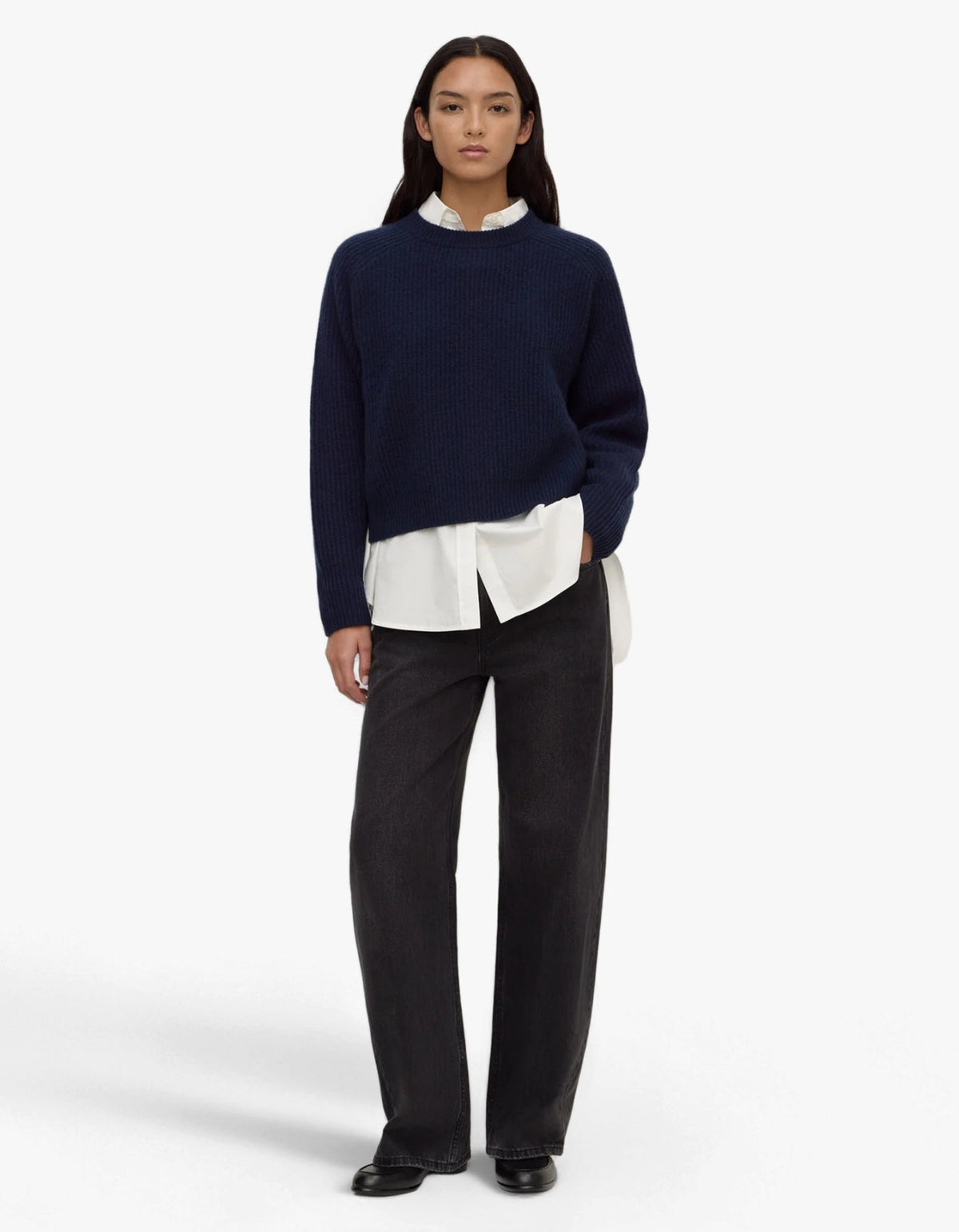 Amerie Cashmere Knit - Navy