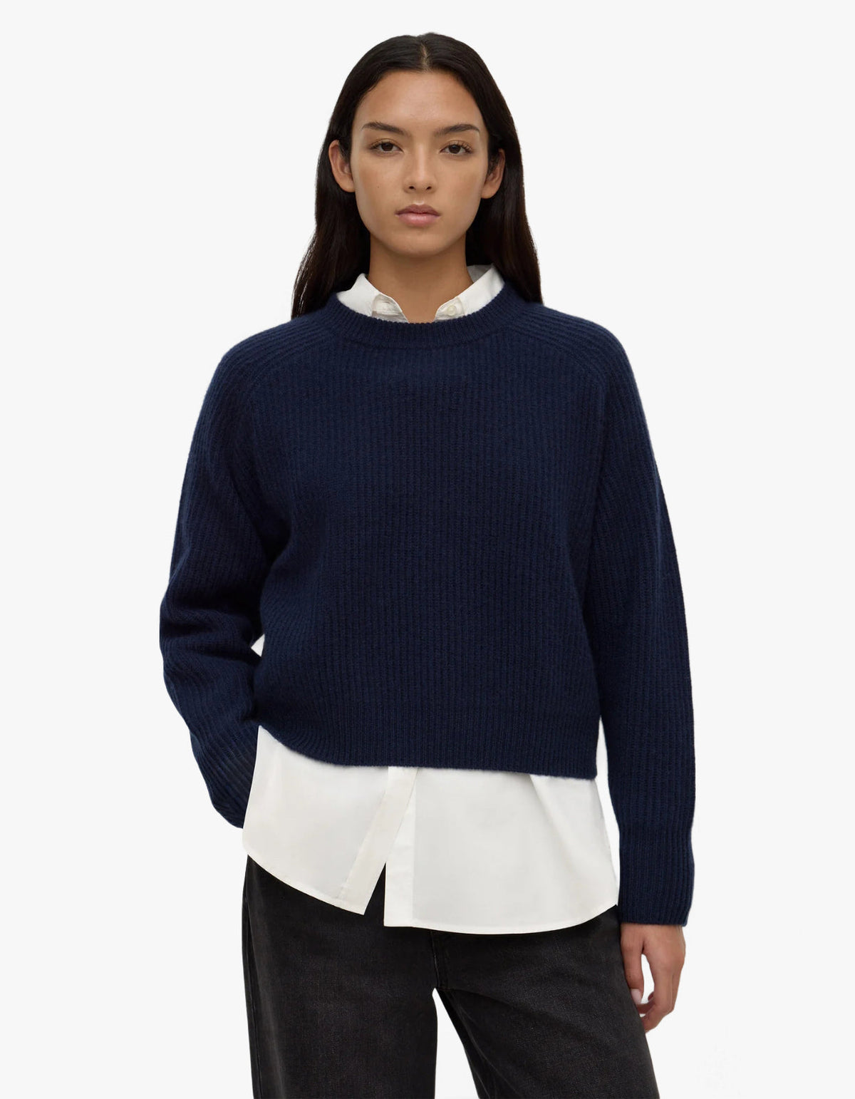Amerie Cashmere Knit - Navy