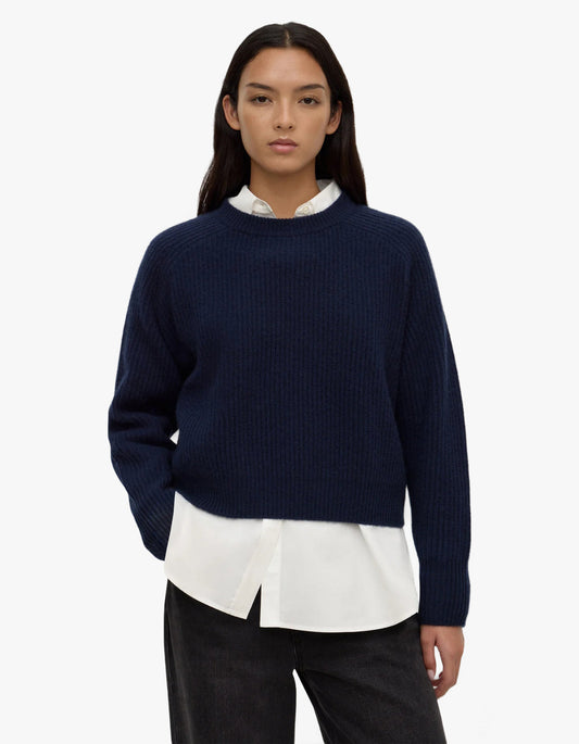 Amerie Cashmere Knit - Navy