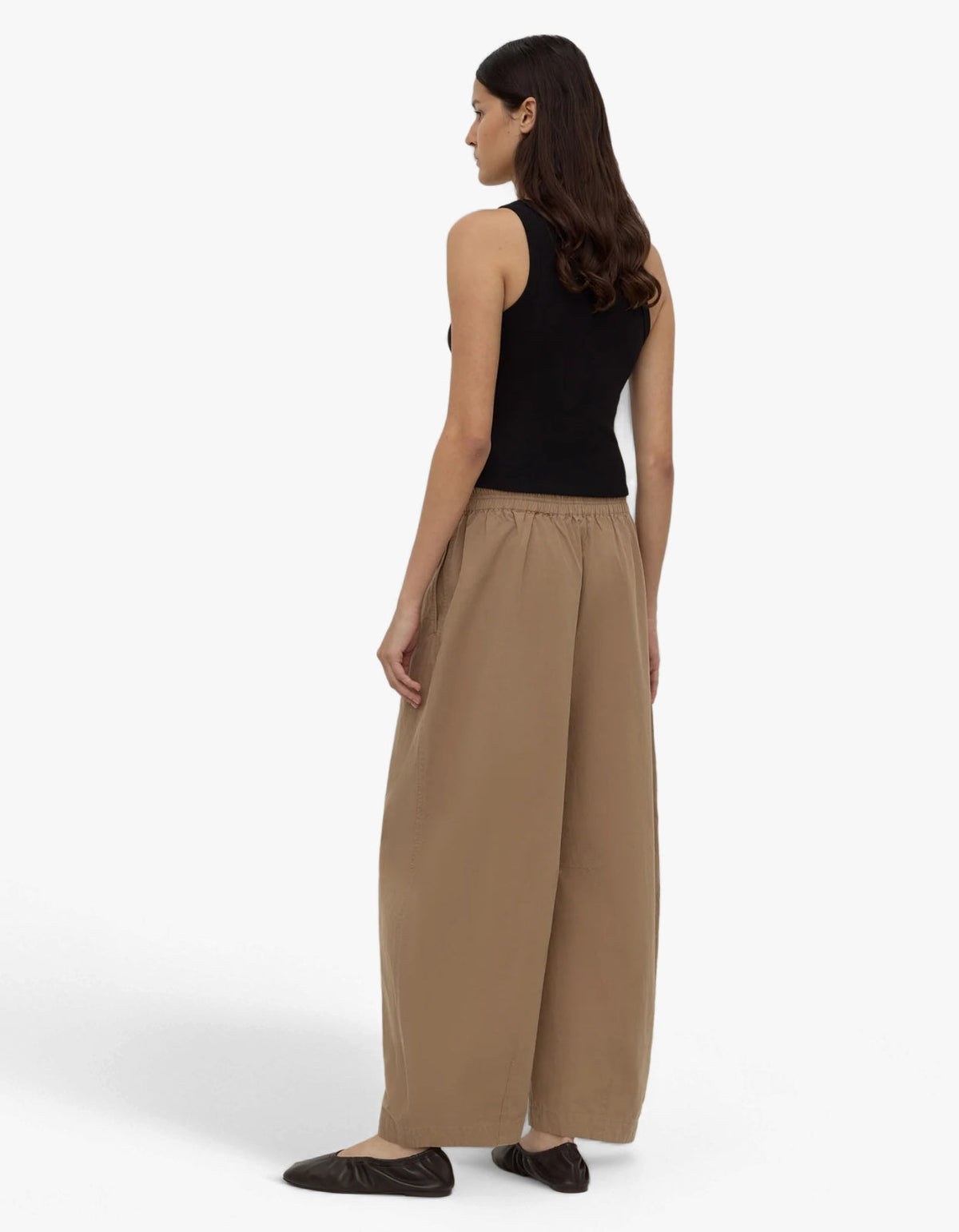 Lola Barrel Pant - Dark Tan
