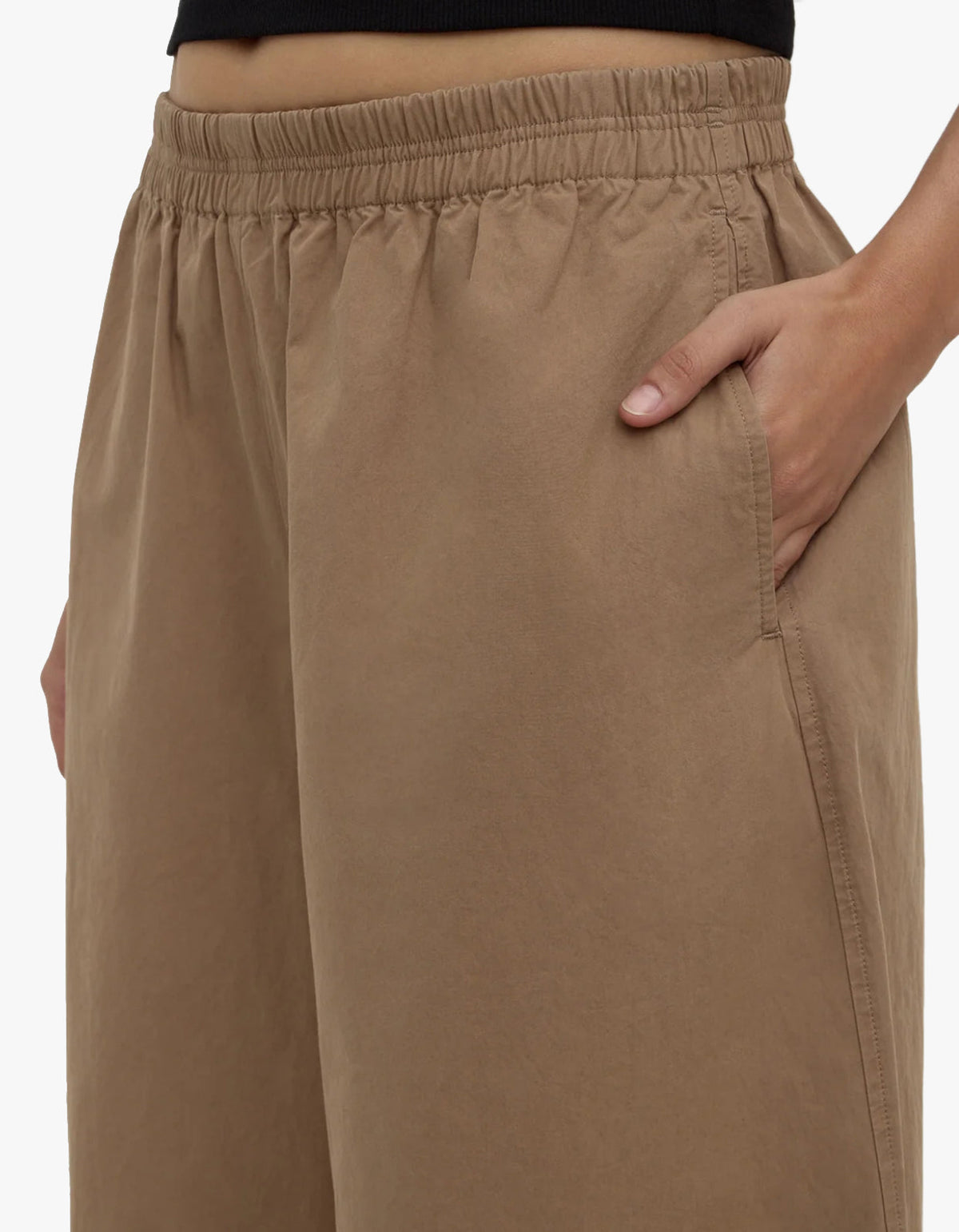 Lola Barrel Pant - Dark Tan