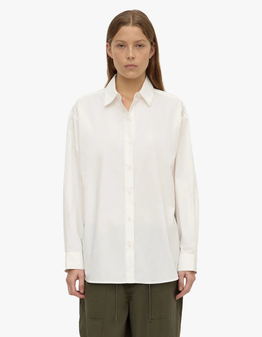 Micha Poplin L/S Shirt - White