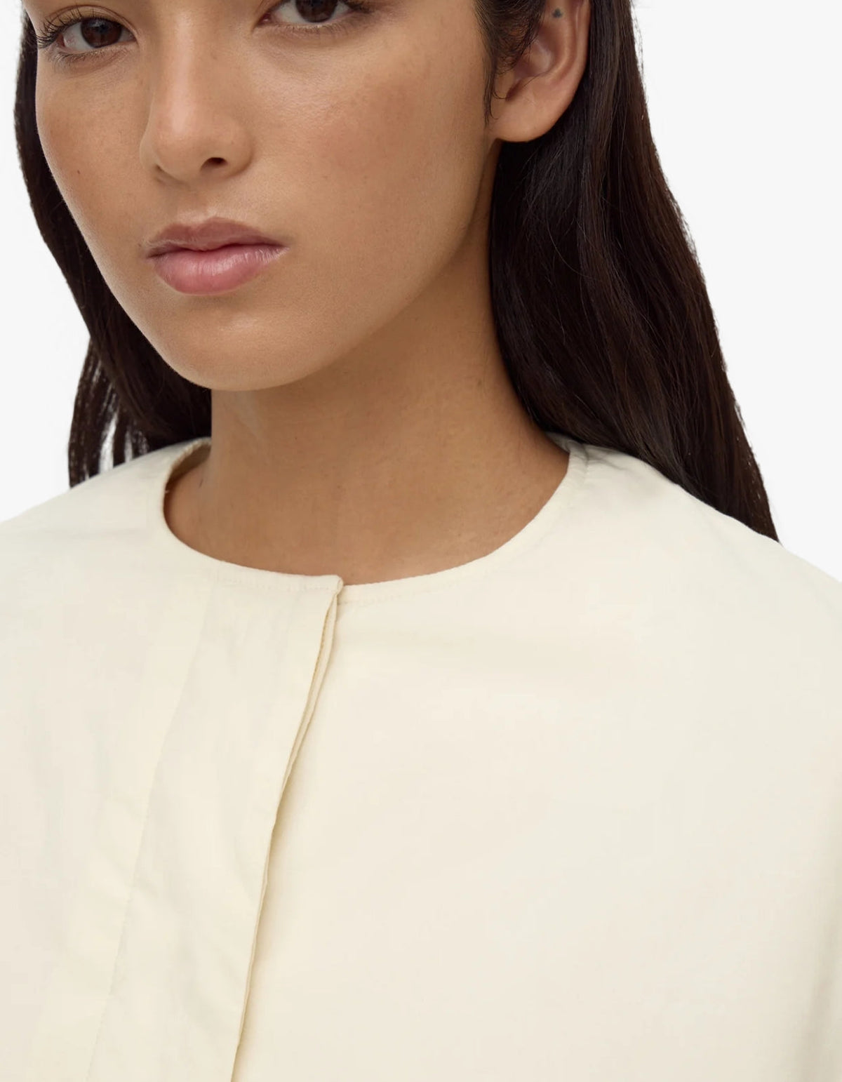 Zoie Padded Bomber Jacket - Antique White