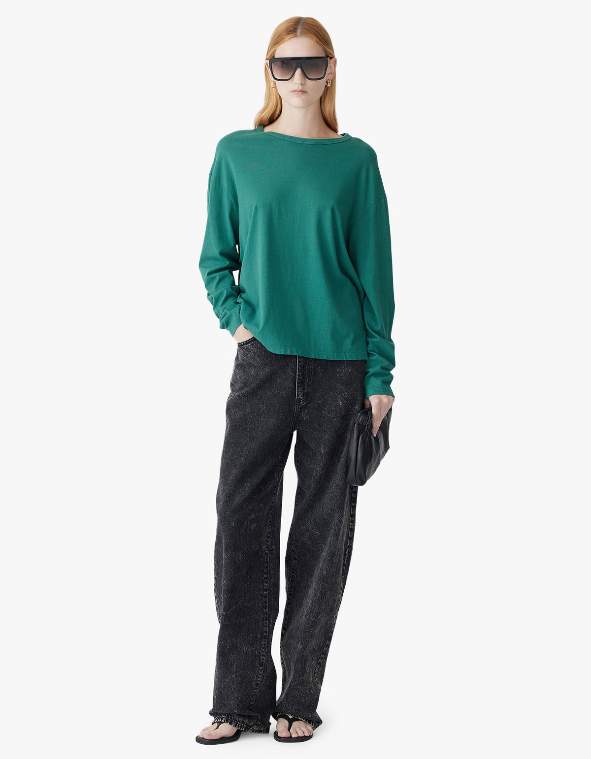 Boyfriend Htg L/S T.Shirt - Pine