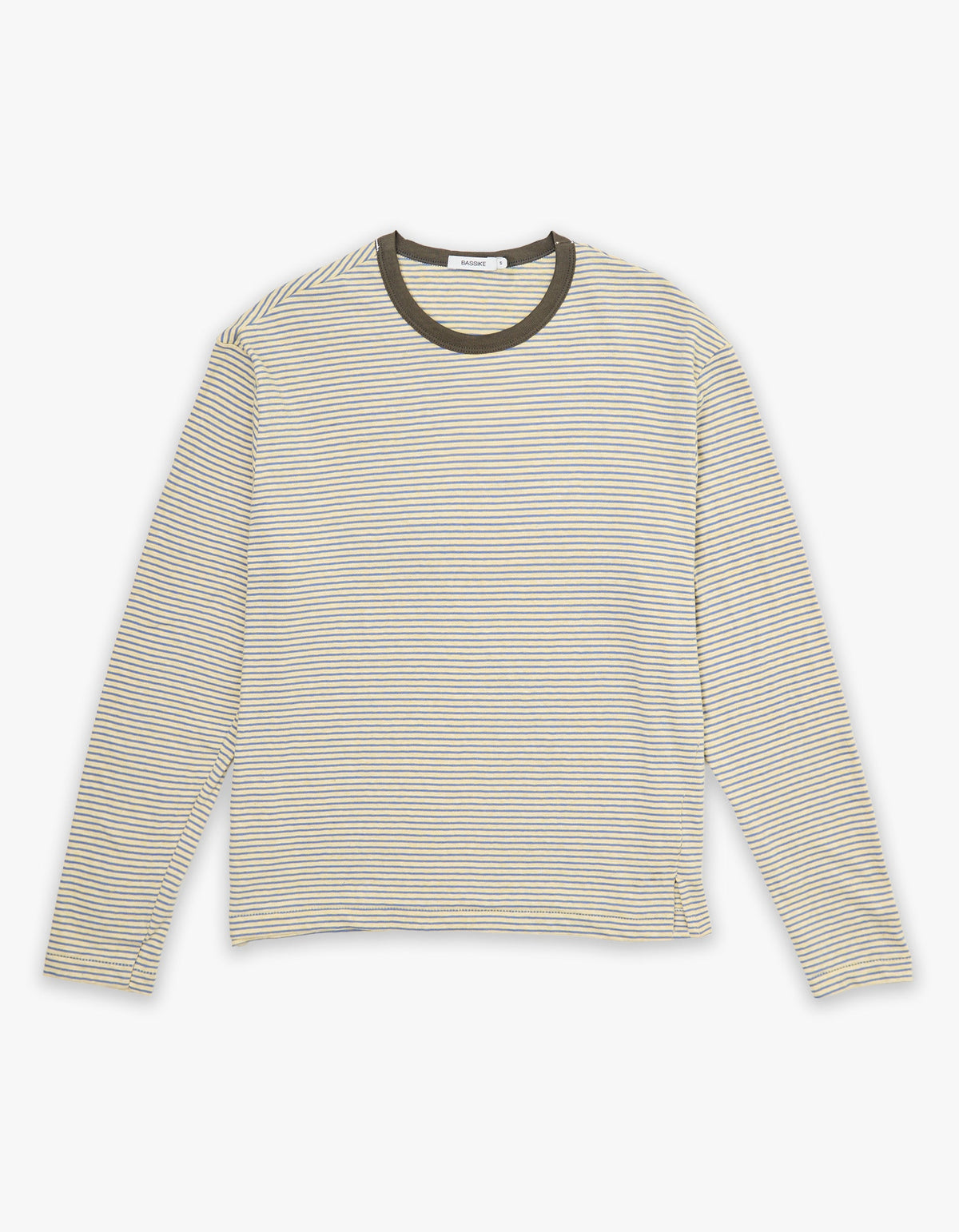 Stripe Boyfriend Htg L/S T-Shirt - Yellow/Purple