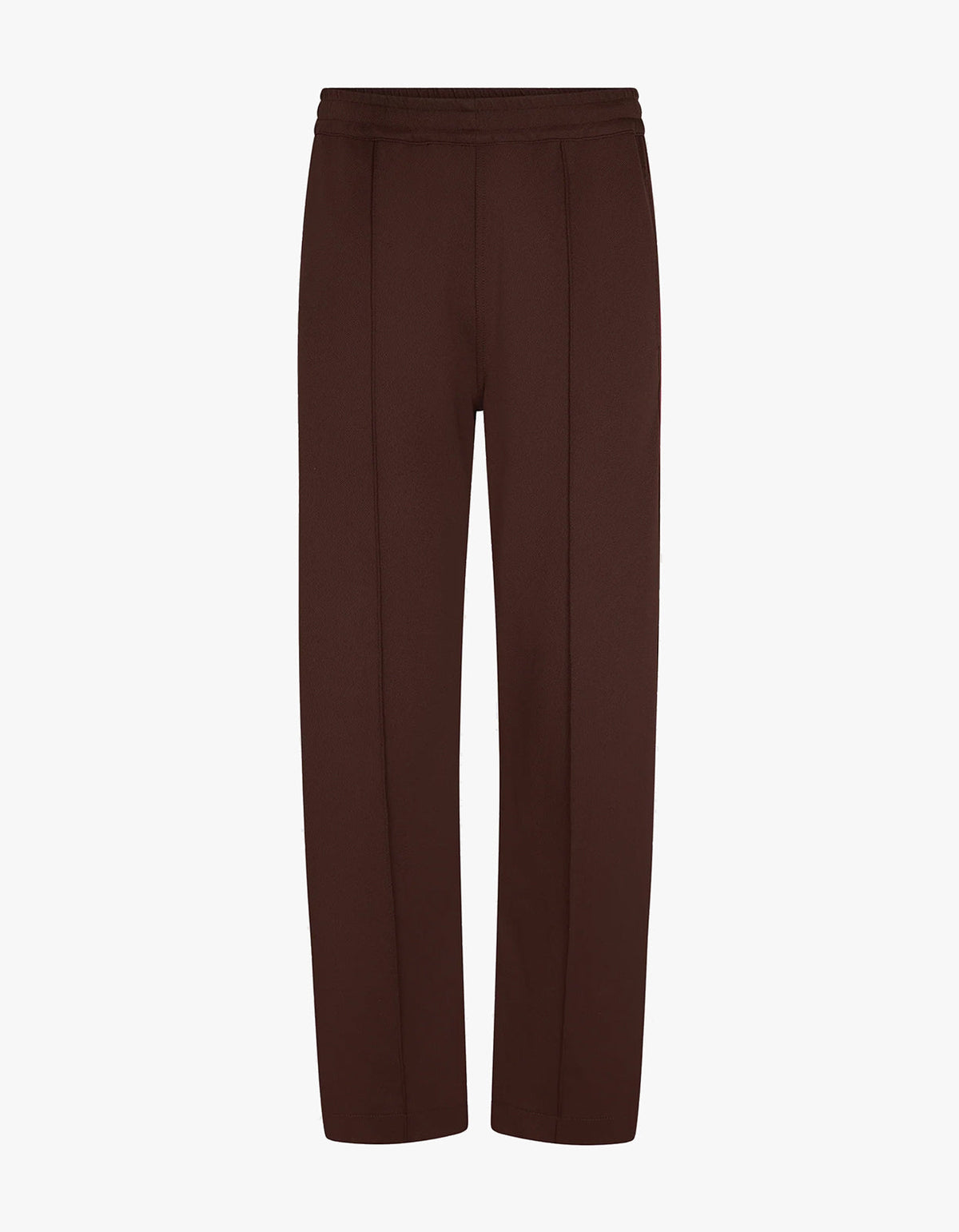 Twill Stripe Detail Pant - Carob / Red
