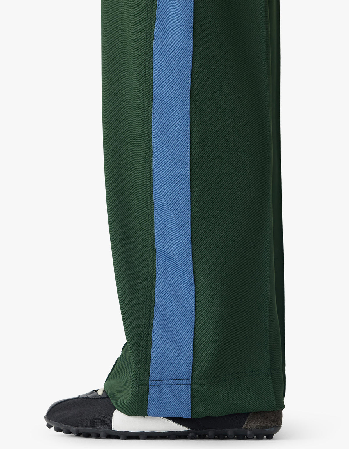 Twill Stripe Detail Pant - Pine/ Marine Blue