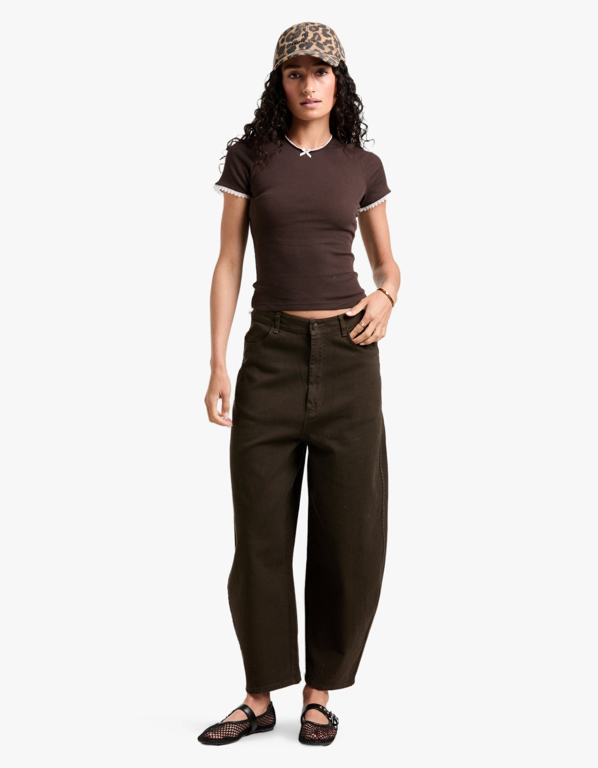 Moneta Baby Tee - Dark Chocolate