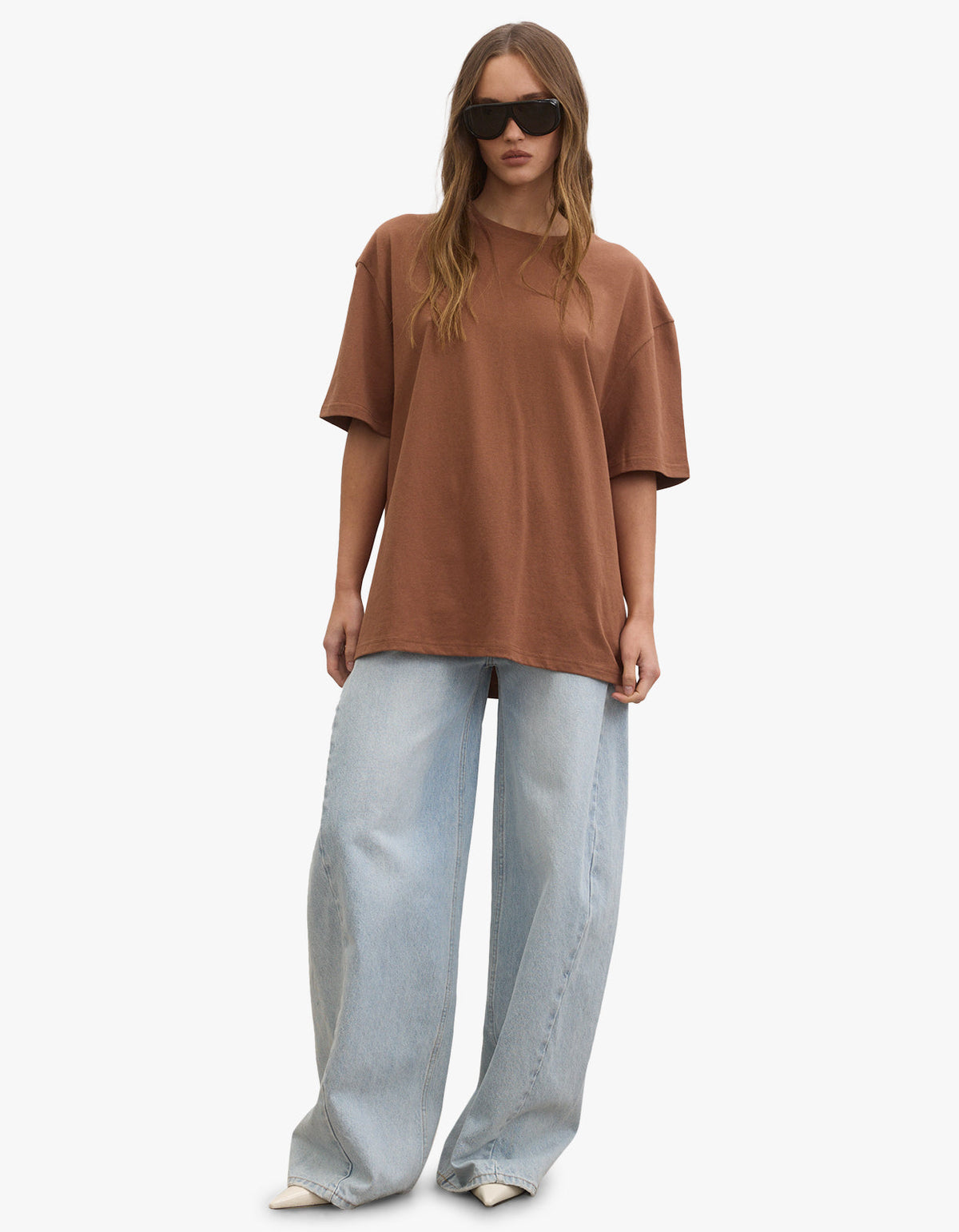 Jonas Boyfriend Tee - Chestnut