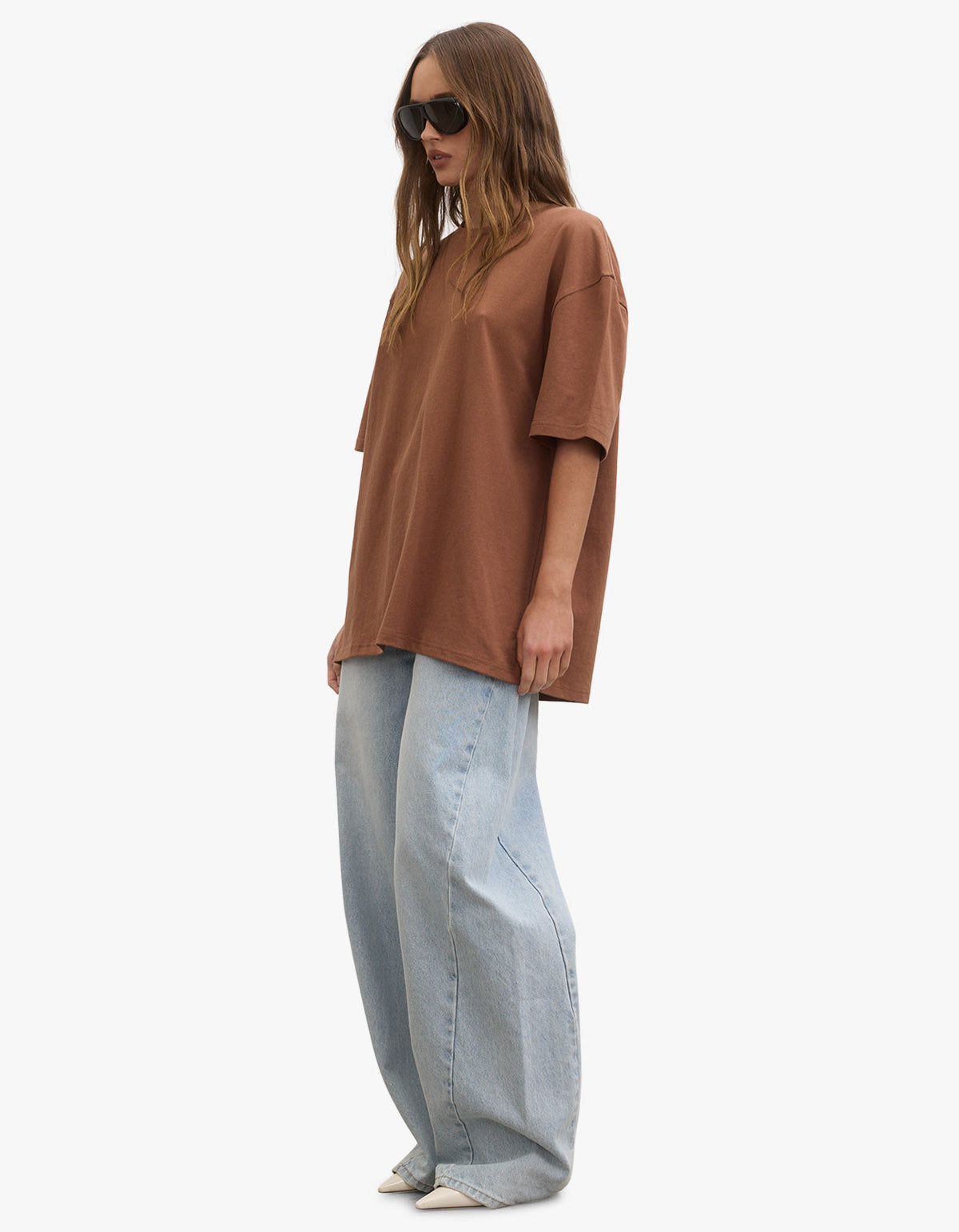 Jonas Boyfriend Tee - Chestnut