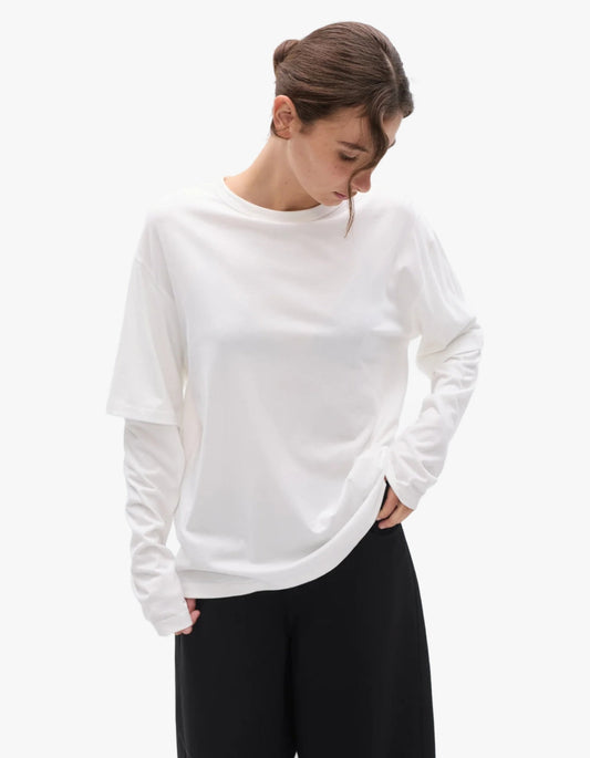 Pax Long Sleeve Tee - White