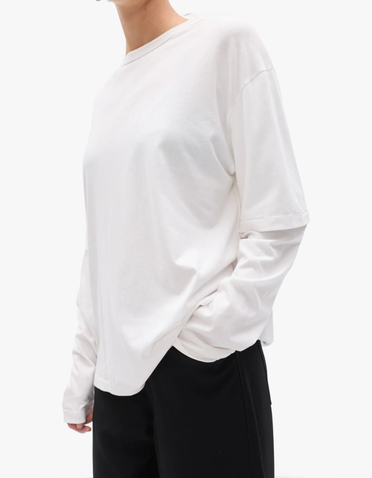 Pax Long Sleeve Tee - White