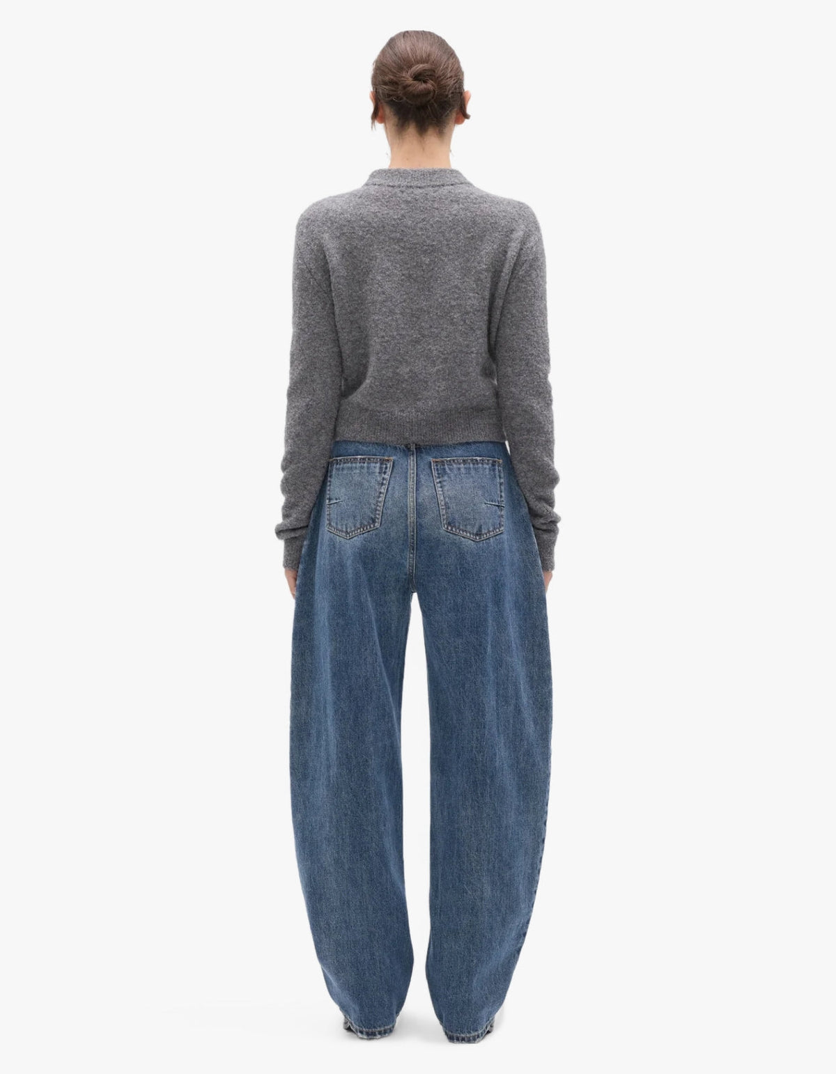 Claudia V Knit - Grey