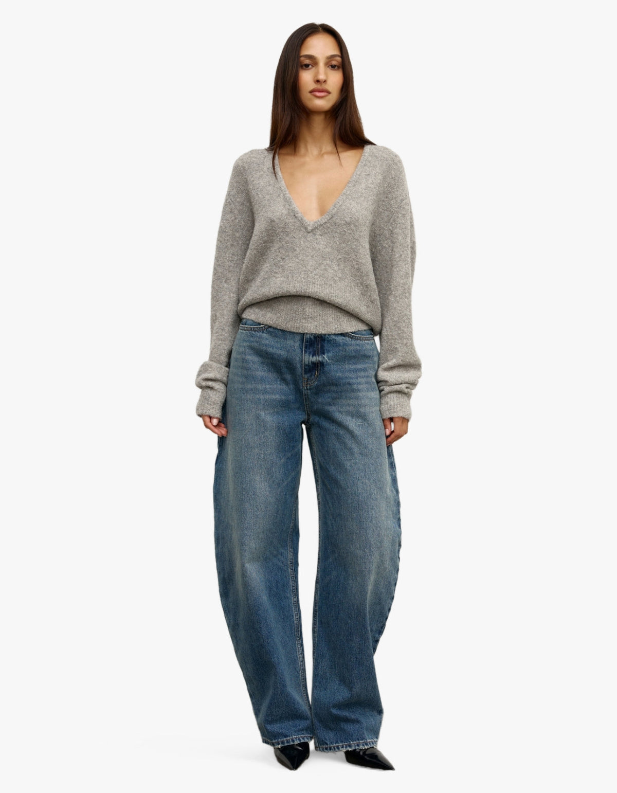 Sonia Crew Neck - Light Grey