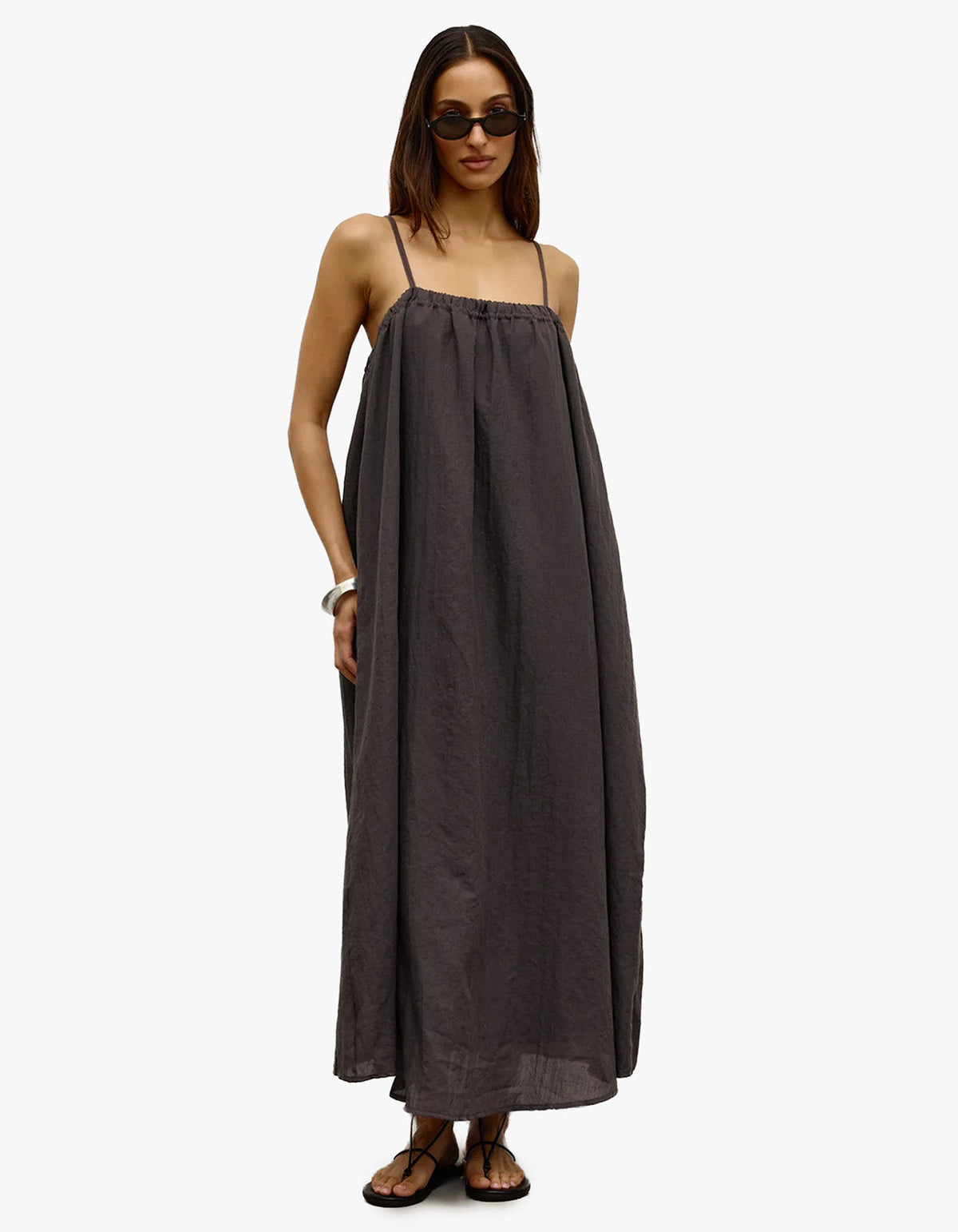 Zaya Maxi Dress - Smoke