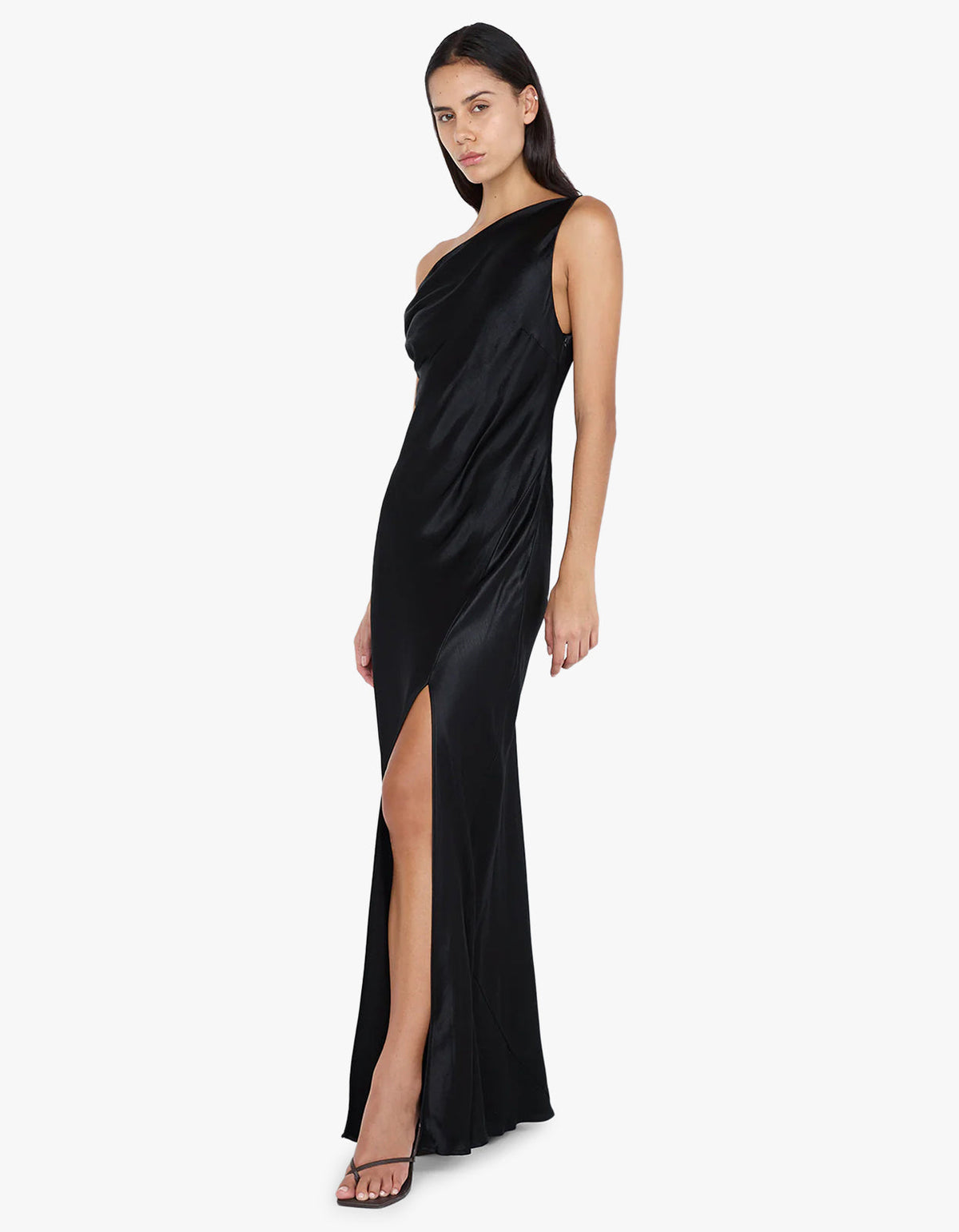 Sol Asym Dress - Black