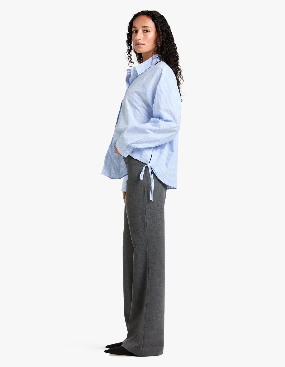 Estelle Slim Pant - Charcoal