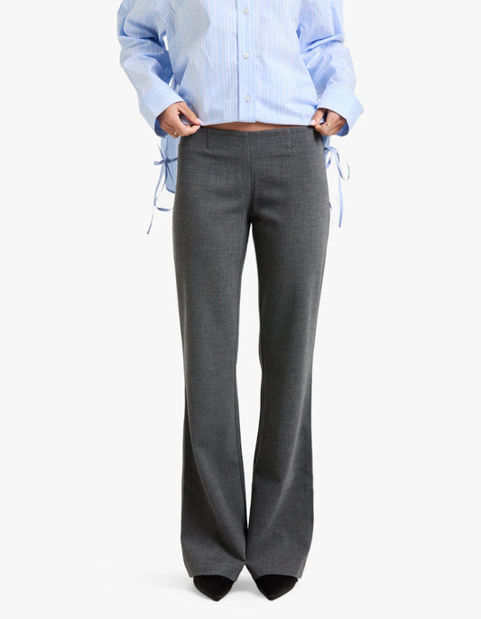 Estelle Slim Pant - Charcoal