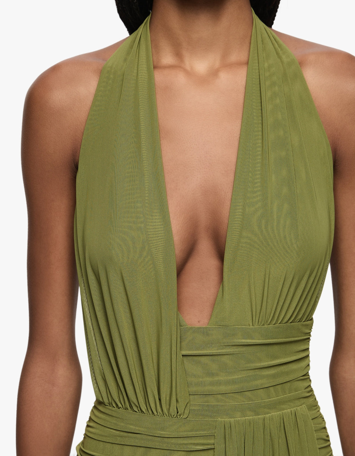 Cassis Drape Maxi Dress - Fern