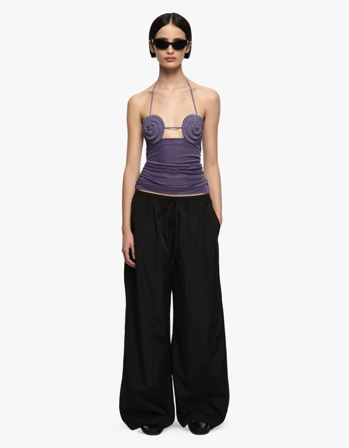Delila Spiral Top - Amethyst