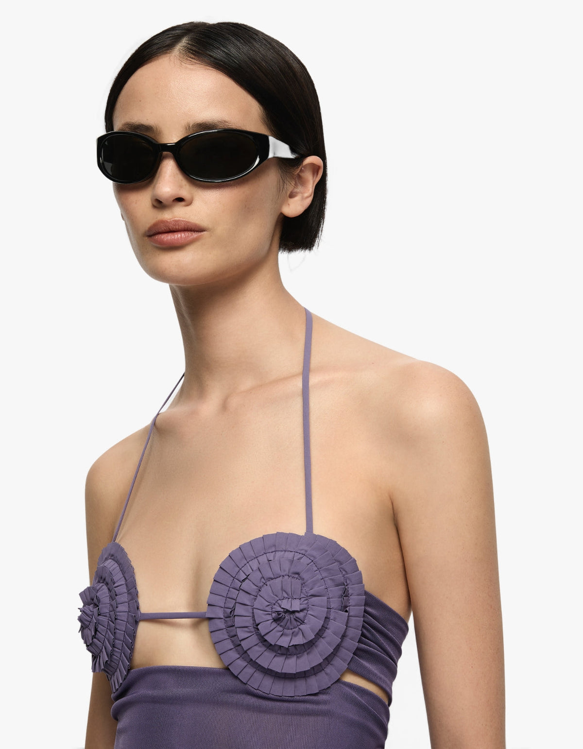 Delila Spiral Top - Amethyst