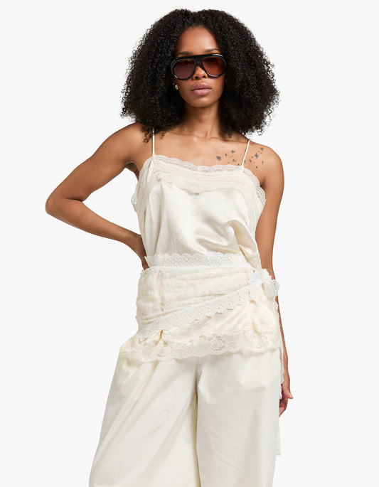 Juni Belt Skirt - White