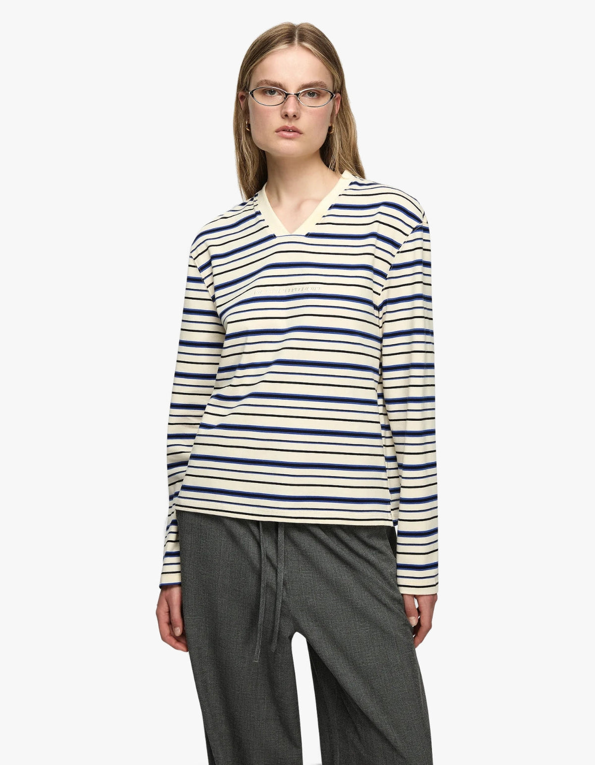 Valeria Top - White/Blue