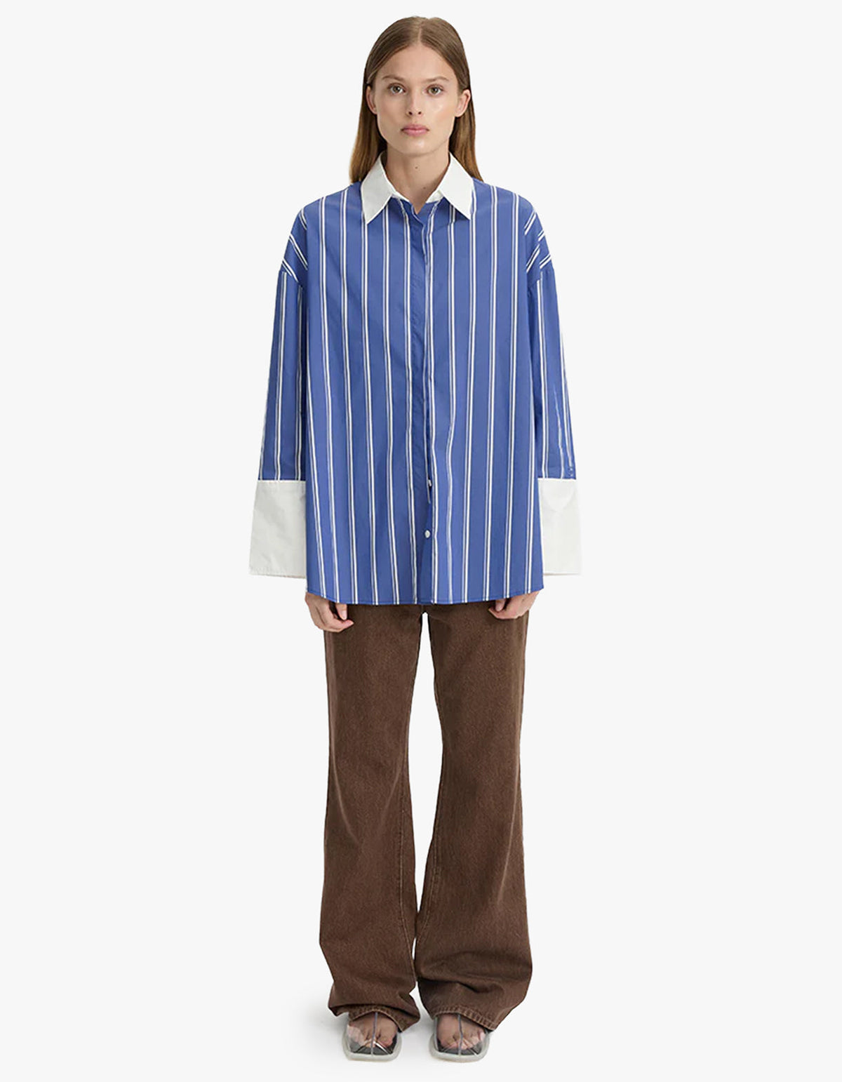 Opal Shirt - Blue/White