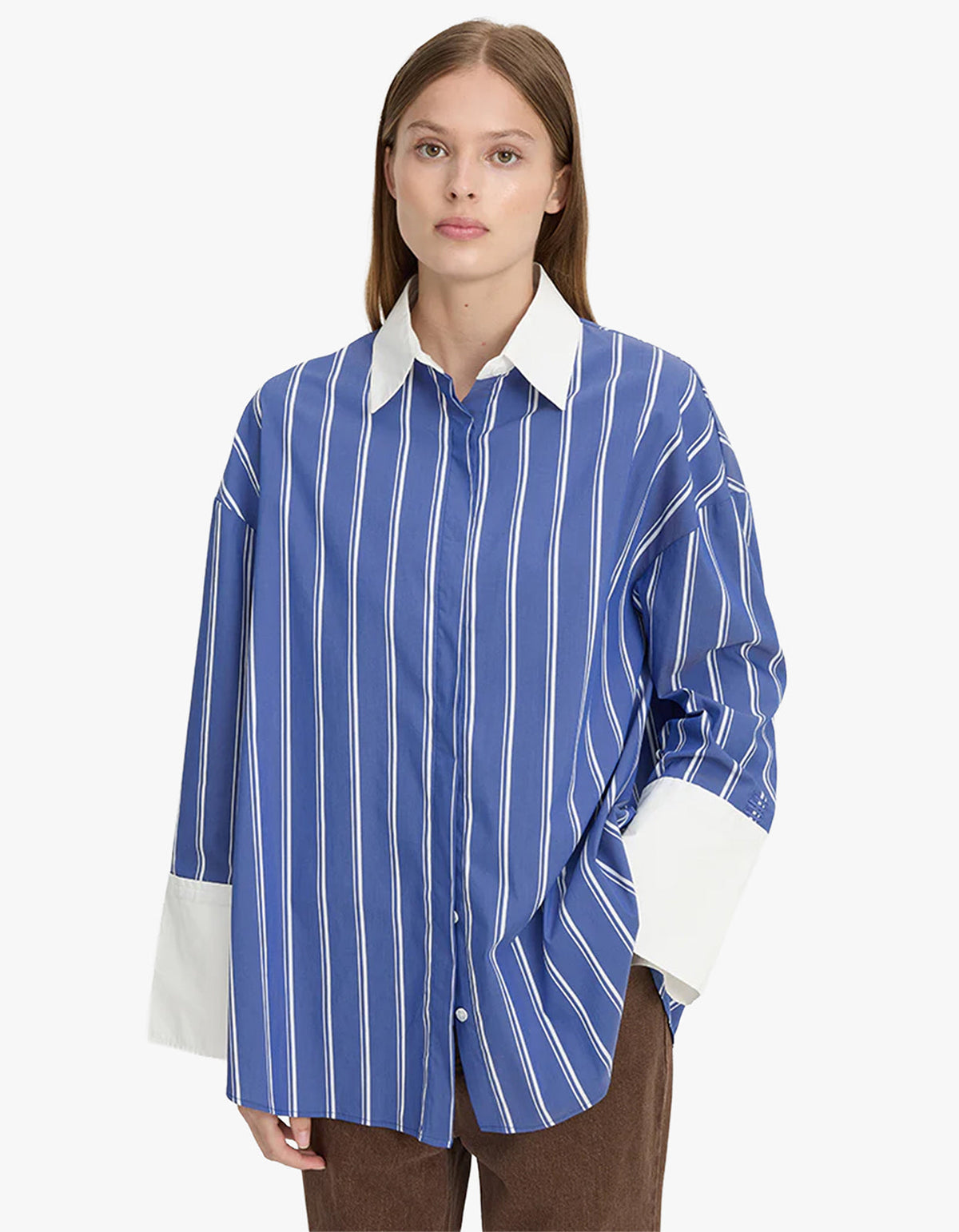 Opal Shirt - Blue/White