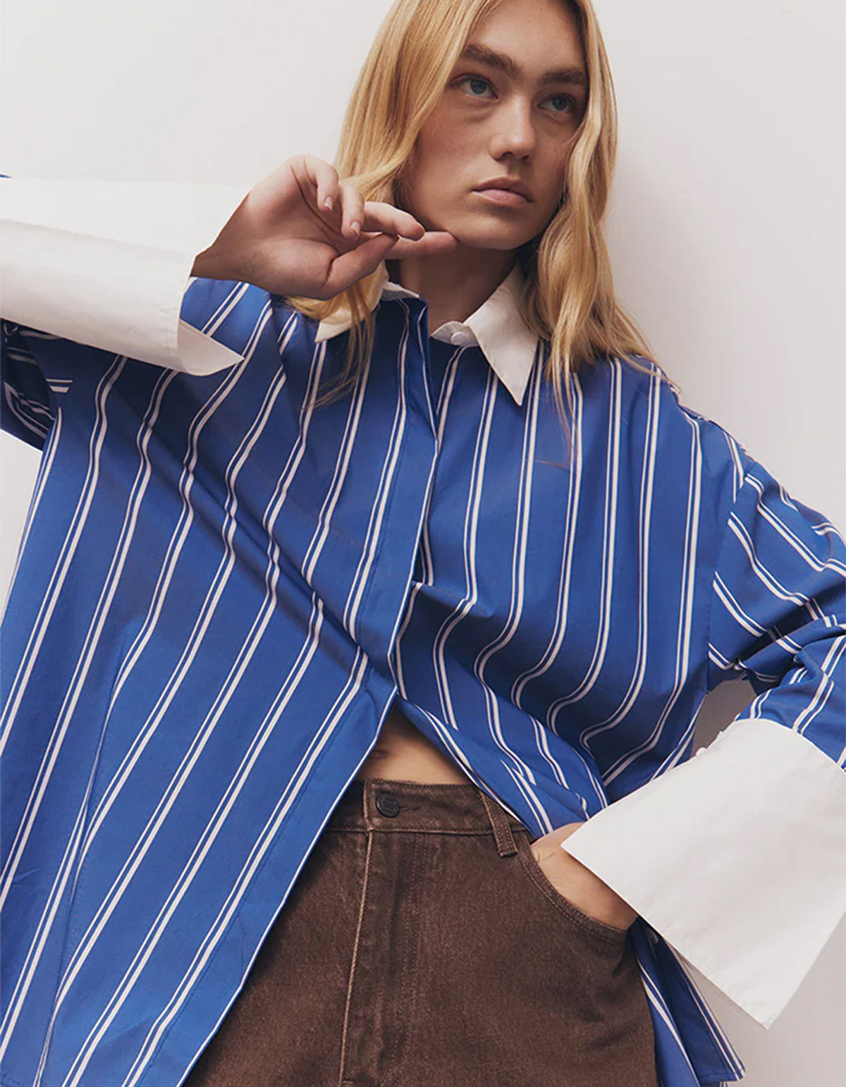 Opal Shirt - Blue/White