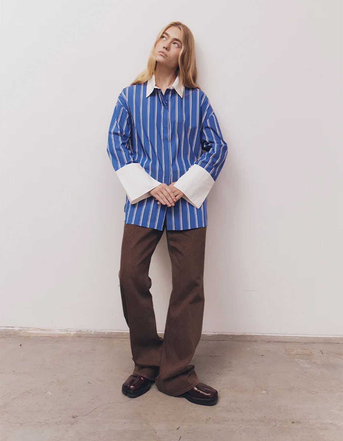 Opal Shirt - Blue/White