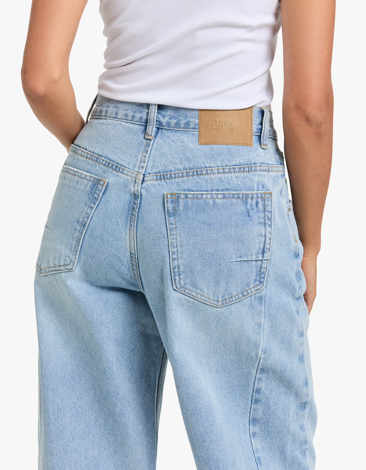 Palace Folded Waist Jean - Sunday Blue