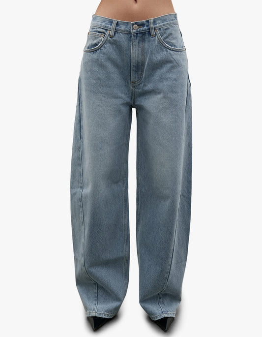 Brooklyn Barrel Leg Jean - Oakland Blue