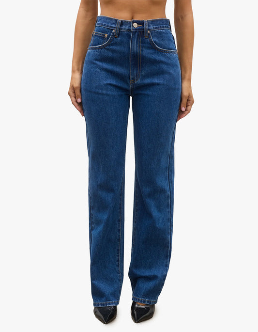 Heidi High Waisted Jeans - Denver Blue