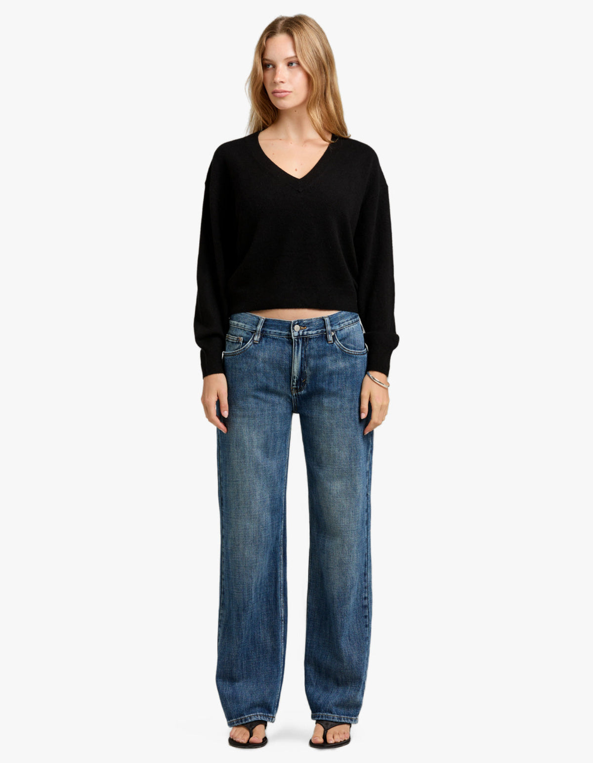 Avery Mid Rise Relaxed Jean - Tuscan Blue