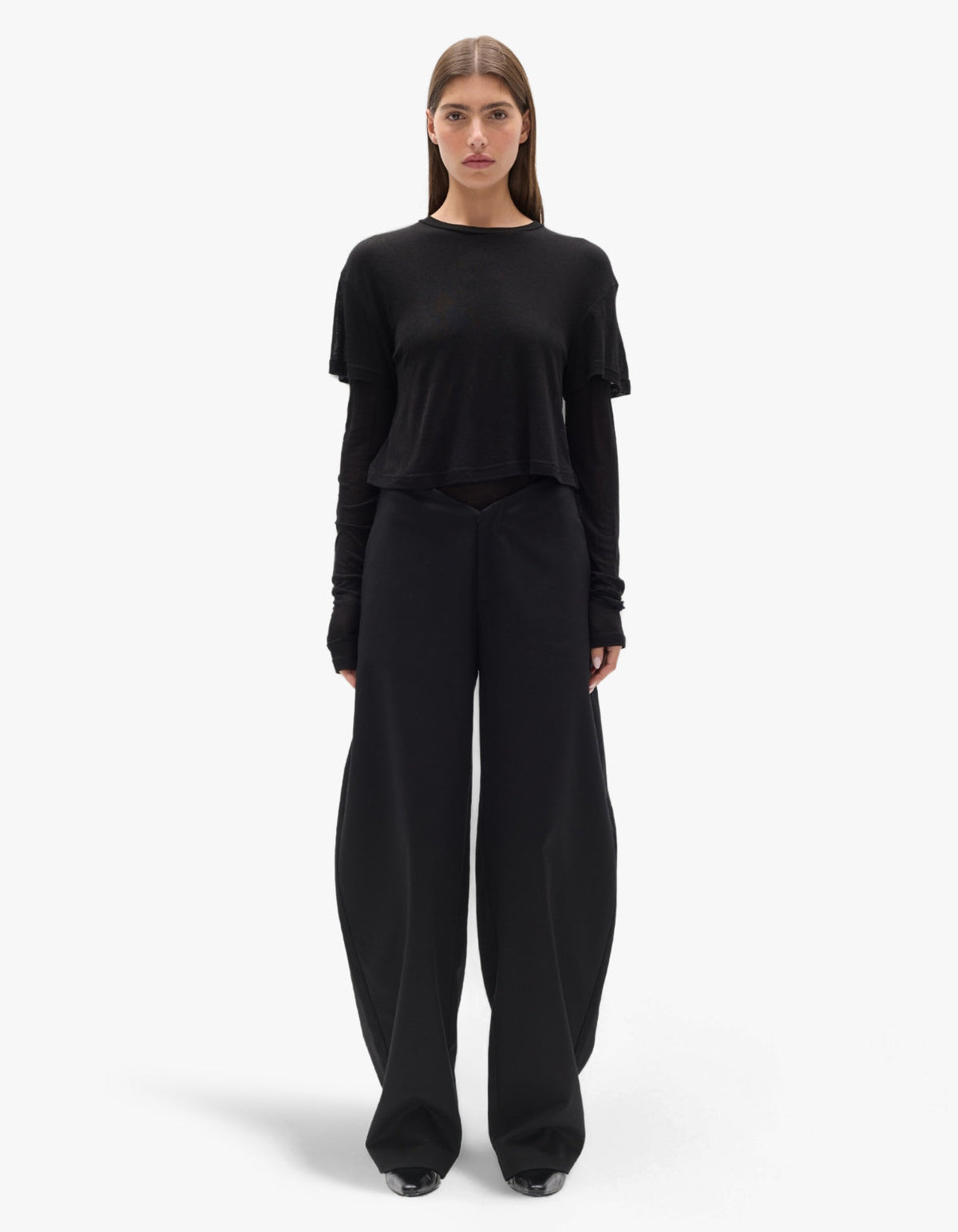 Calenia Two In One Top - Black