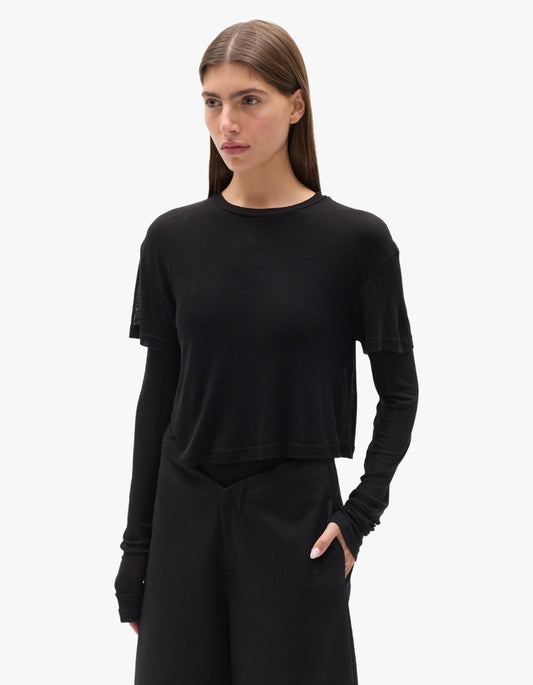 Calenia Two In One Top - Black