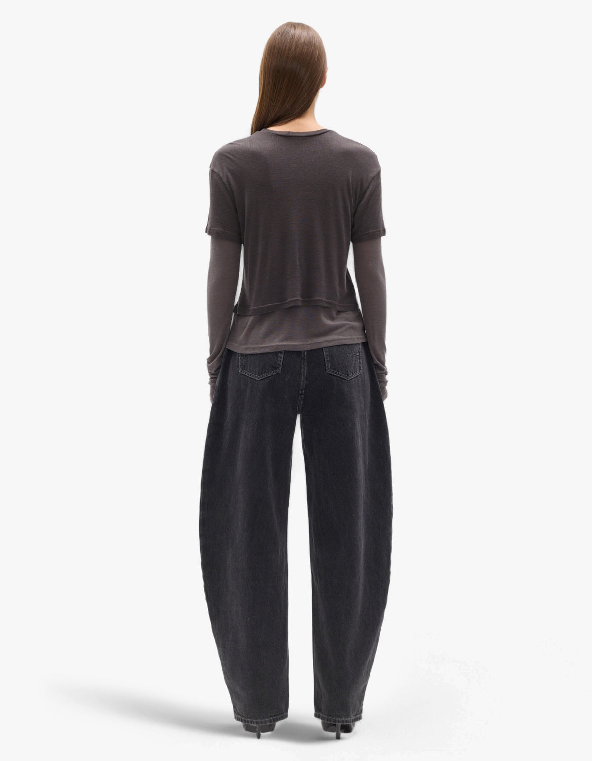 Calenia Two In One Top - Dark Grey Moonstone