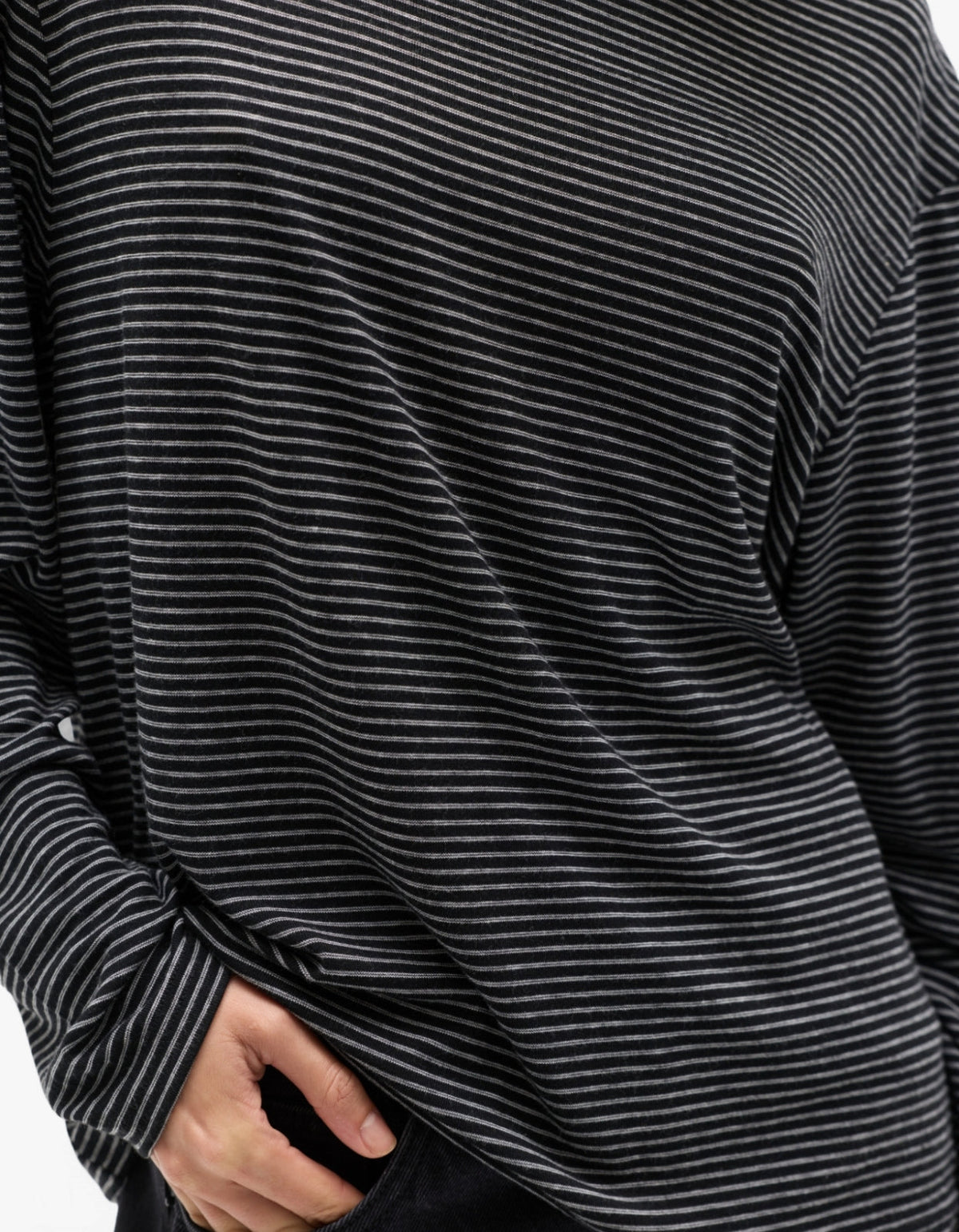 Liam Longsleeve Tee - Navy Stripe