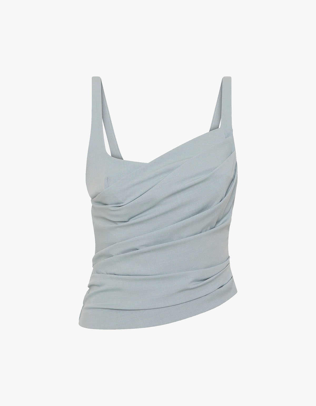 Selina Asym Top - Stone Blue