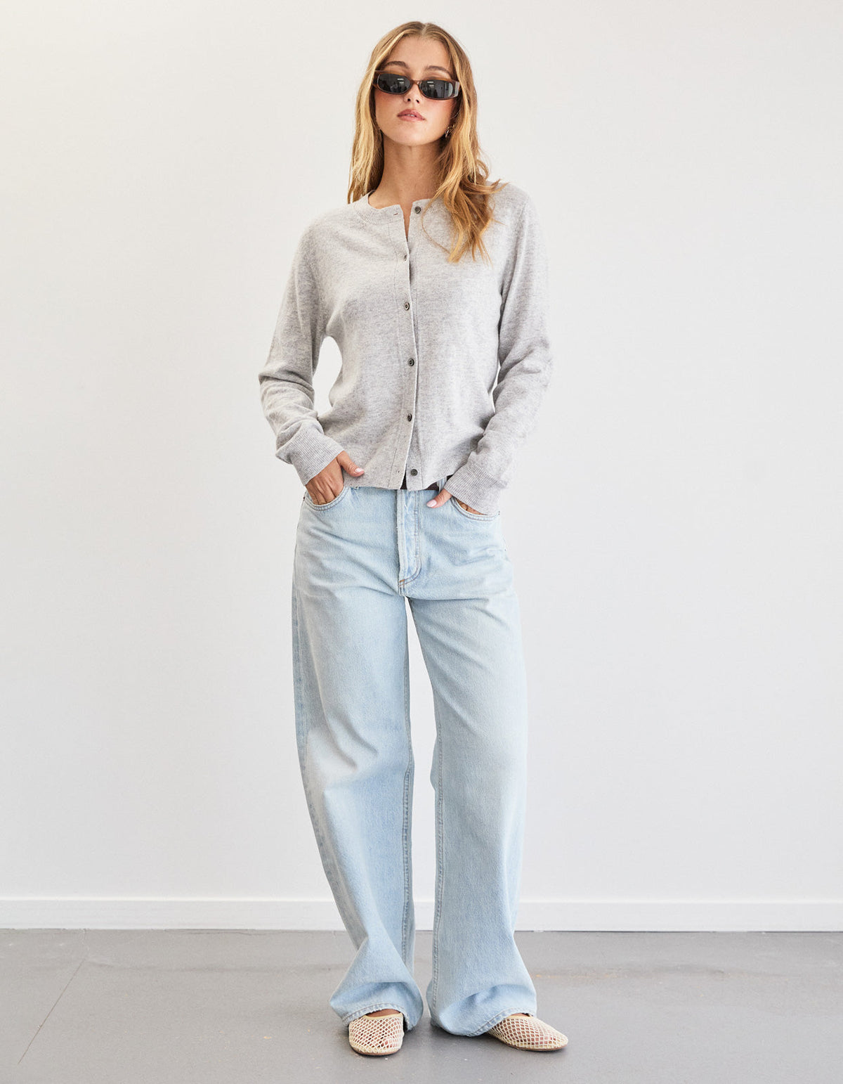 Blair Wool Cardigan - Grey