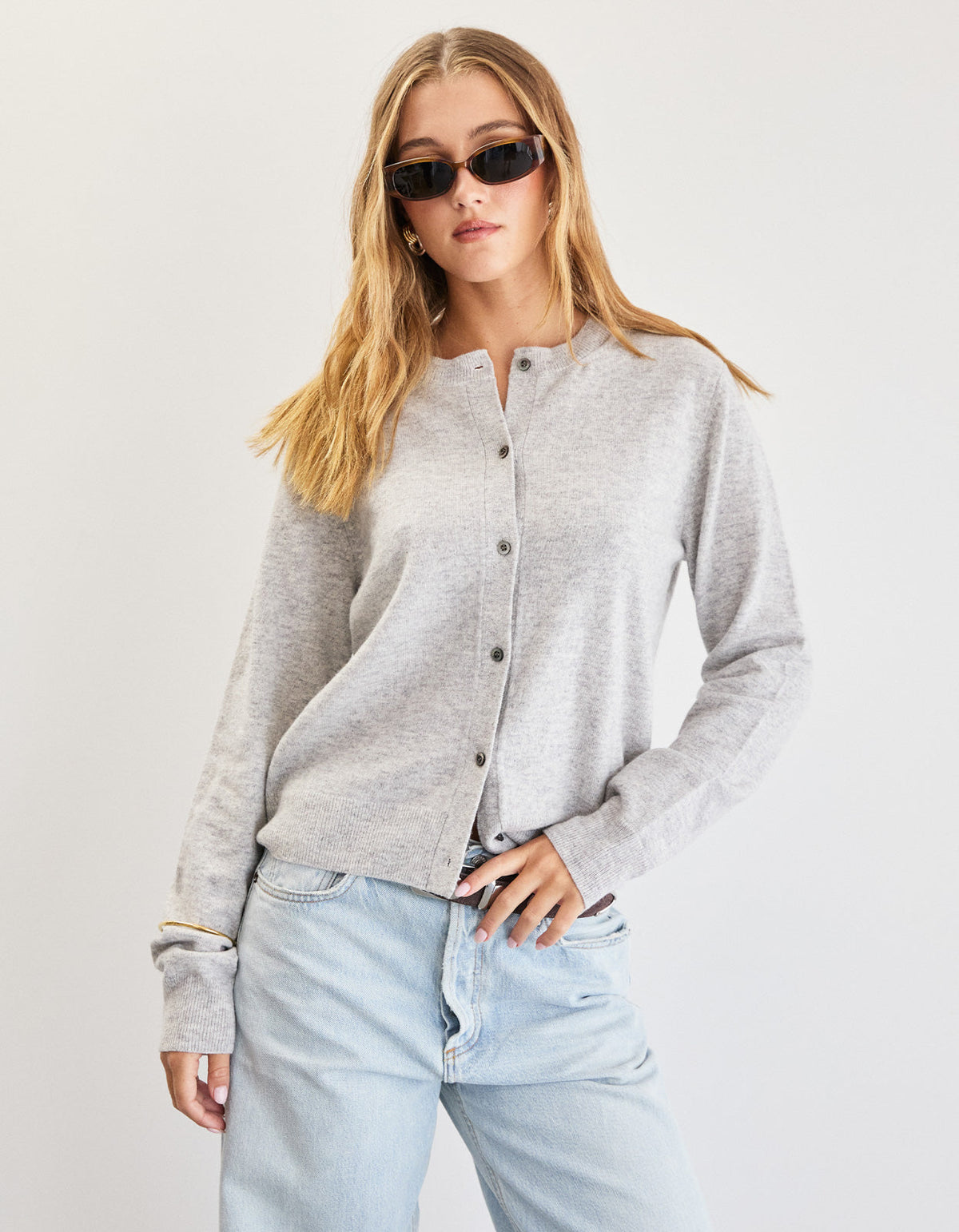 Blair Wool Cardigan - Grey