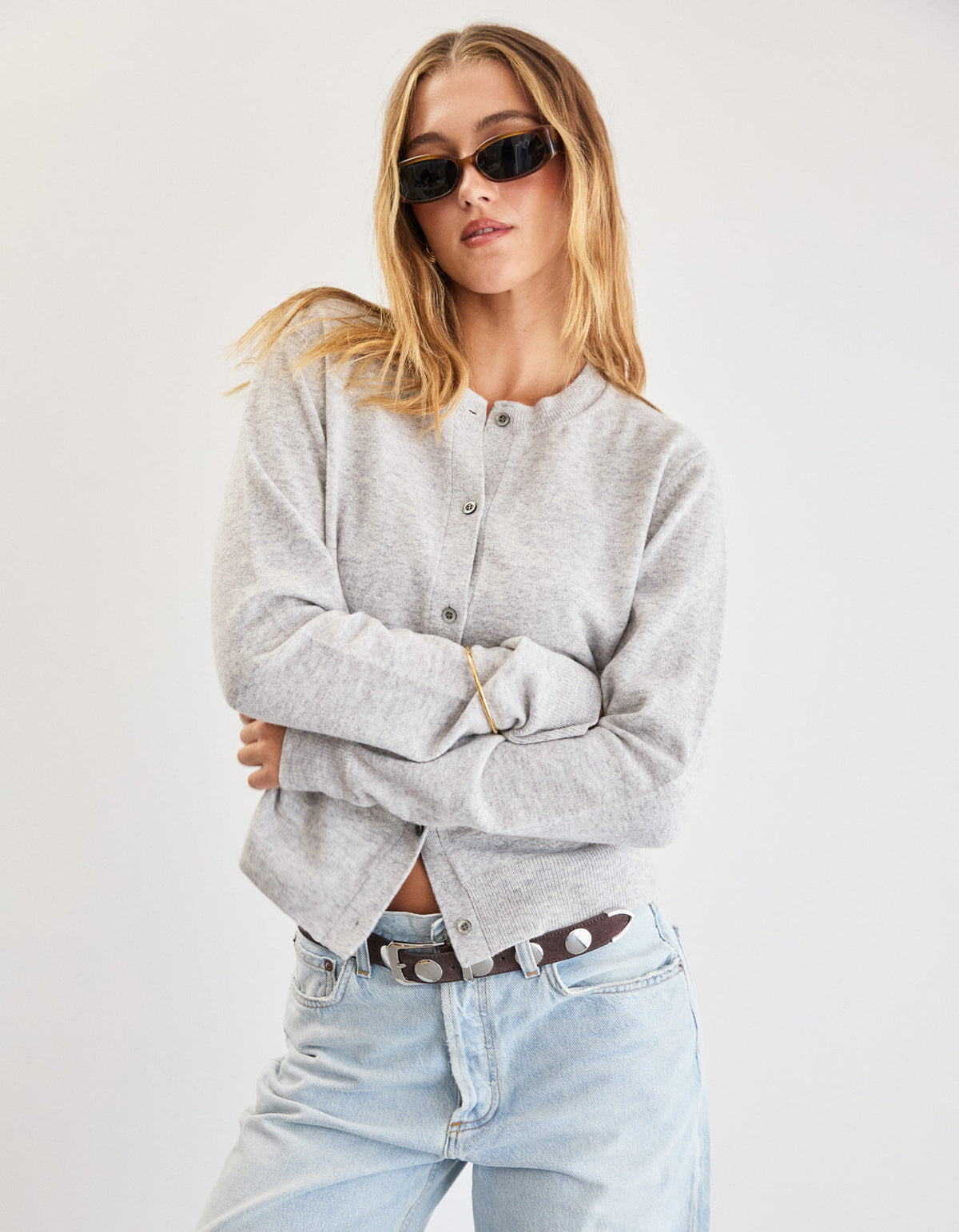 Blair Wool Cardigan - Grey