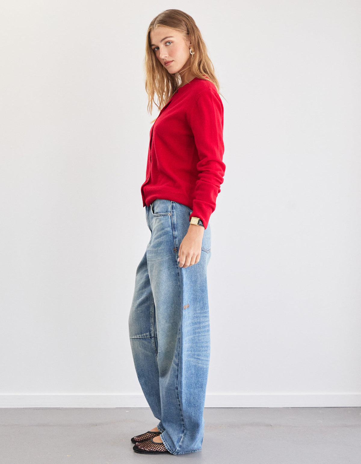 Blair Wool Cardigan - Red