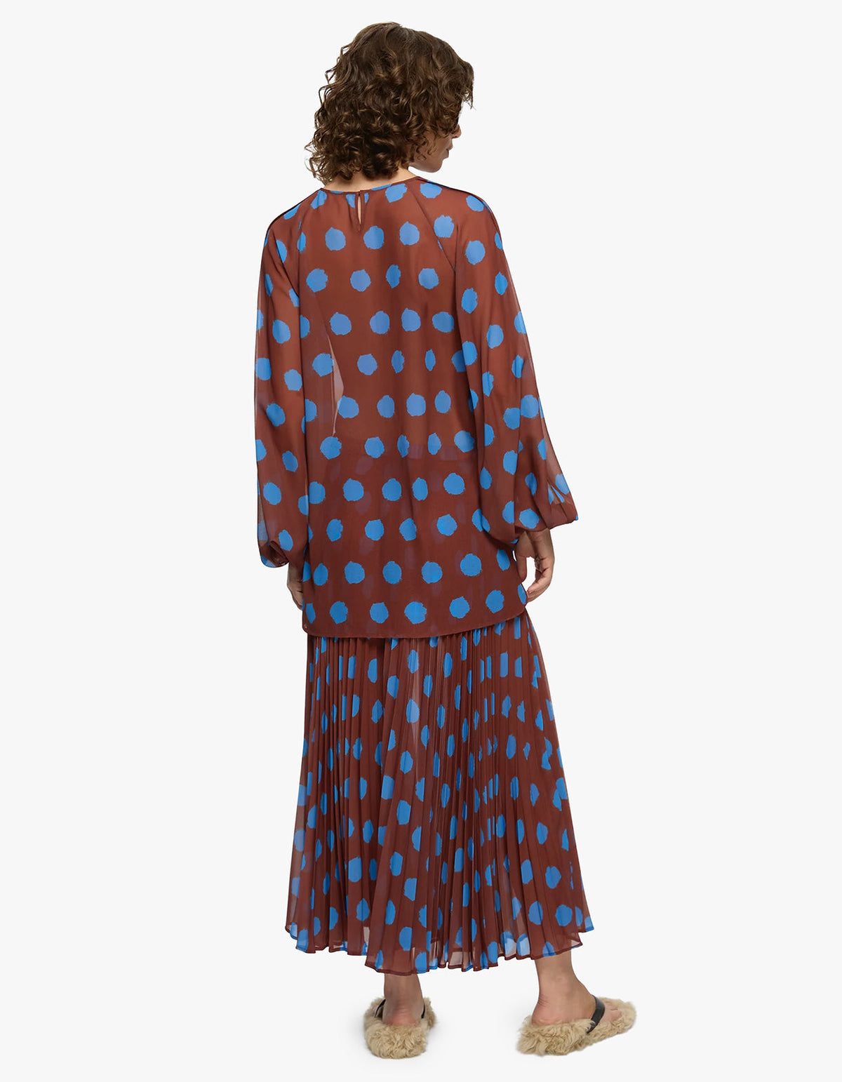 Domenica Skirt - Blue/Brown