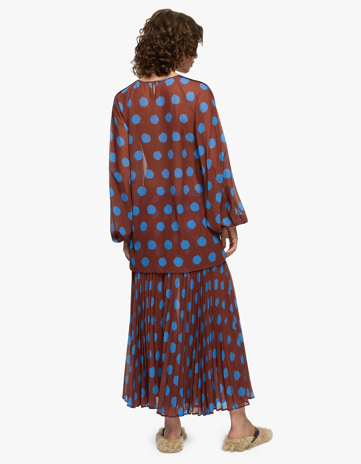 Domenica Top - Brown/Blue