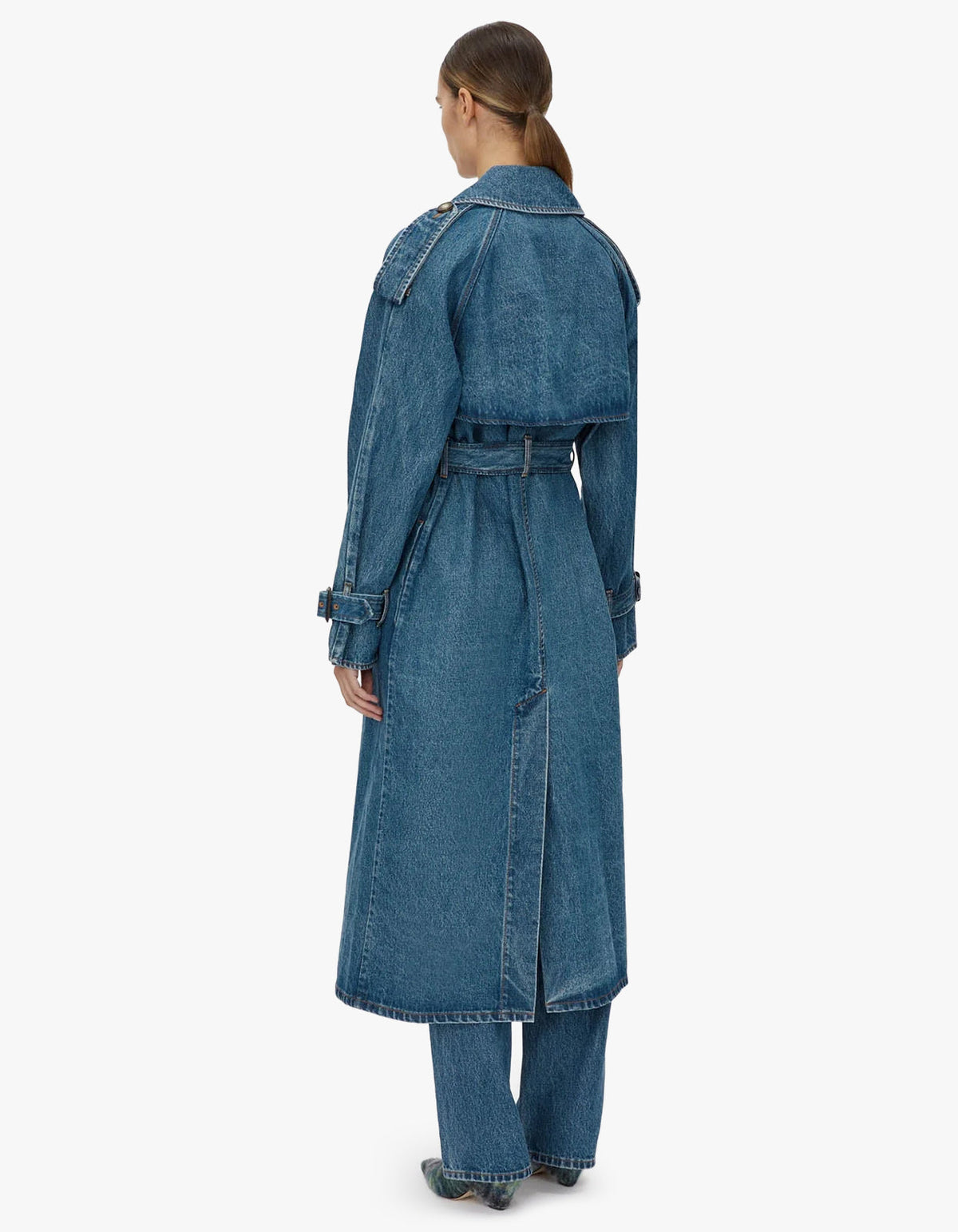 Calyx Denim Coat - Classic Blue