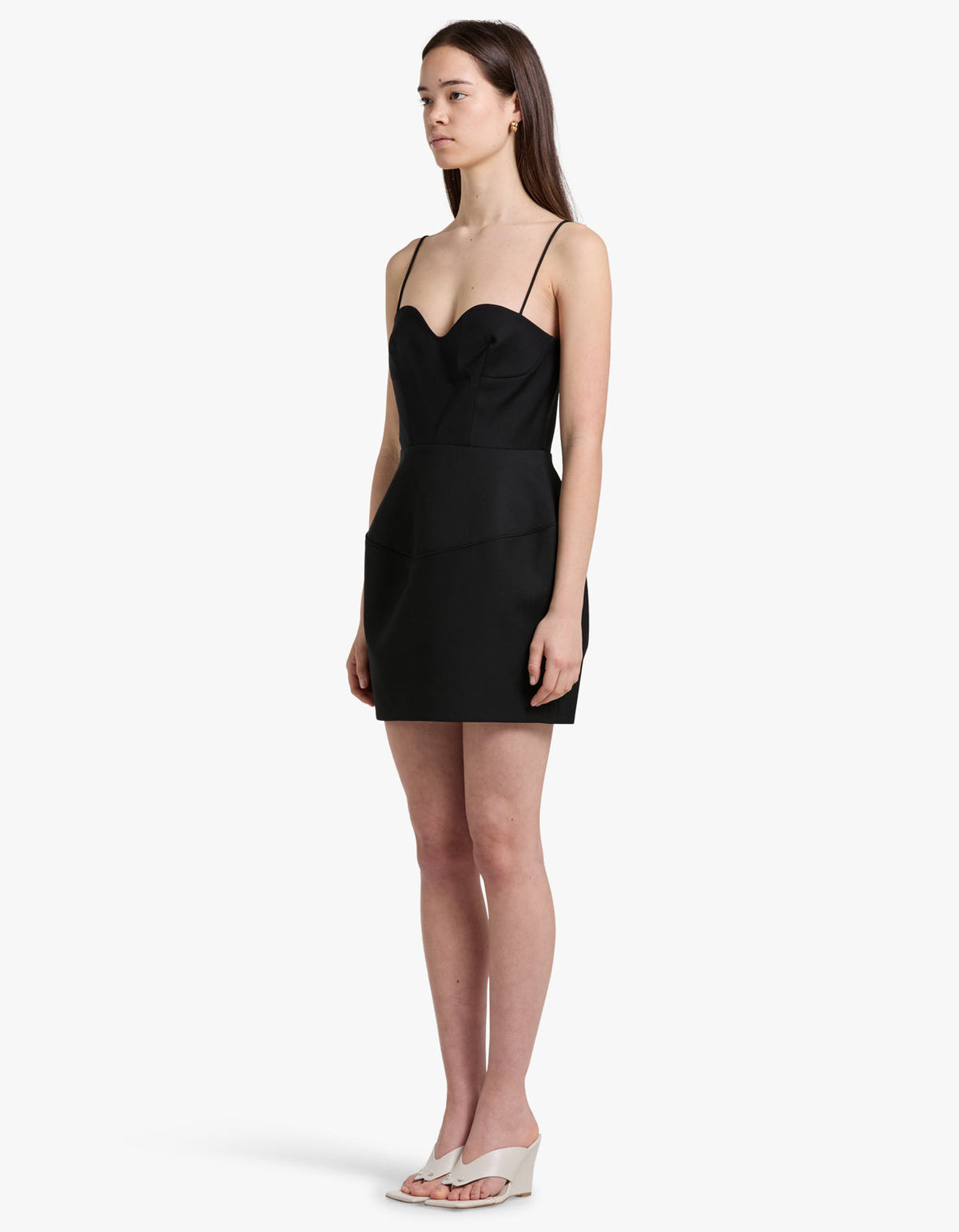 Doherty Peplum Mini Dress - Black