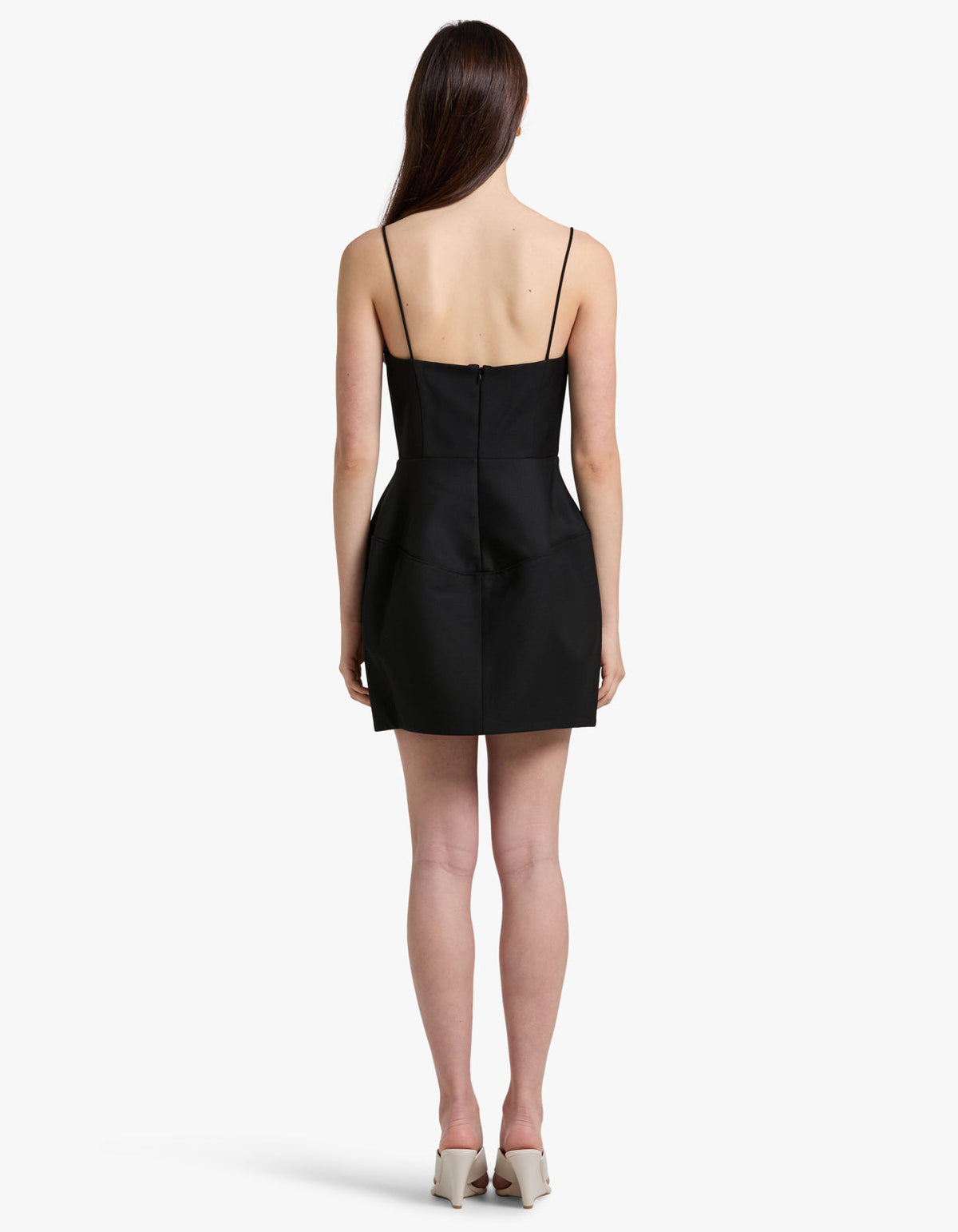 Doherty Peplum Mini Dress - Black