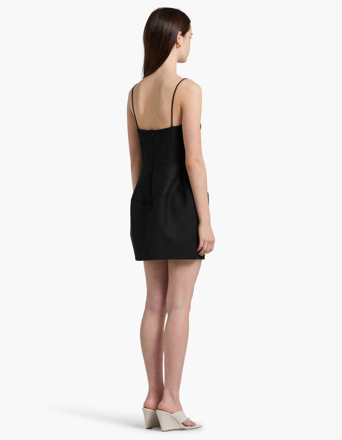 Doherty Peplum Mini Dress - Black